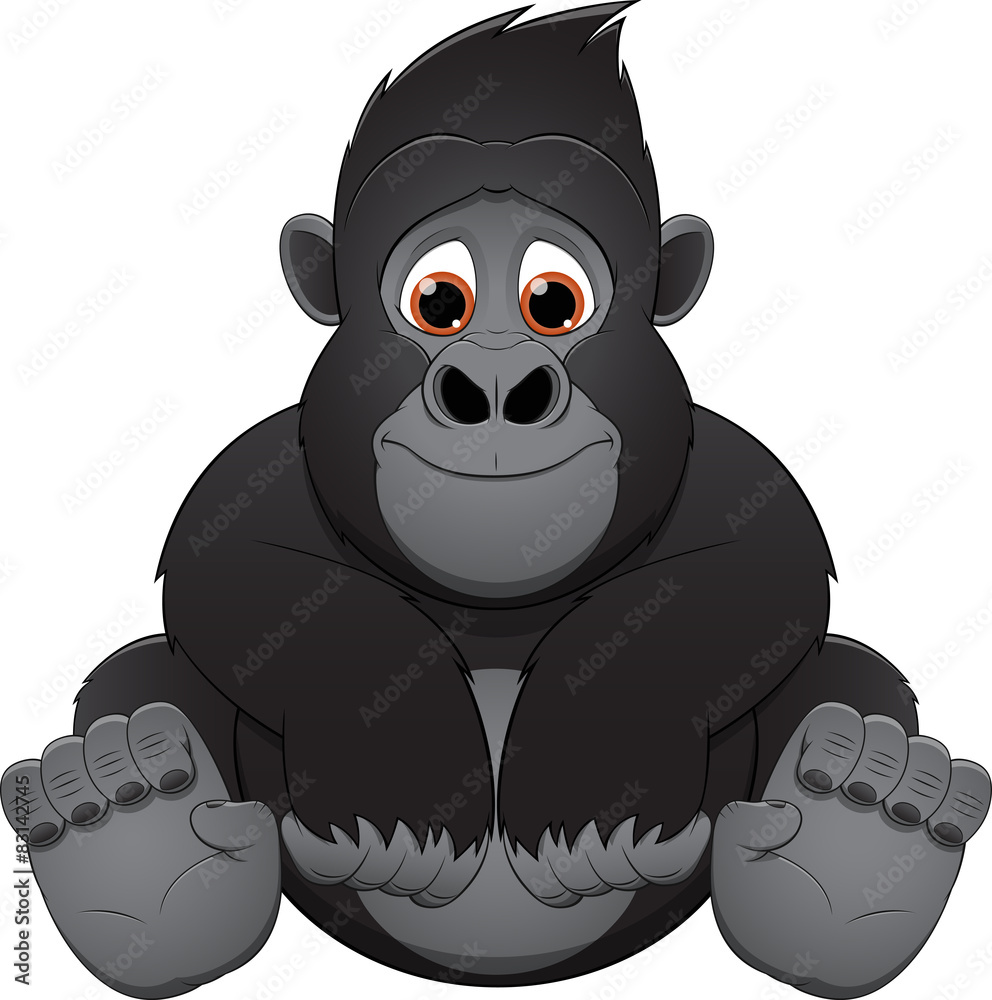 Fototapeta premium cute baby gorilla