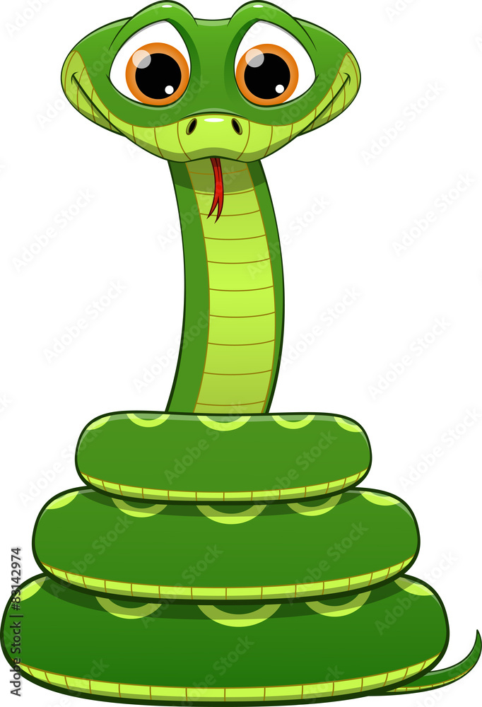 Fototapeta premium Green snake