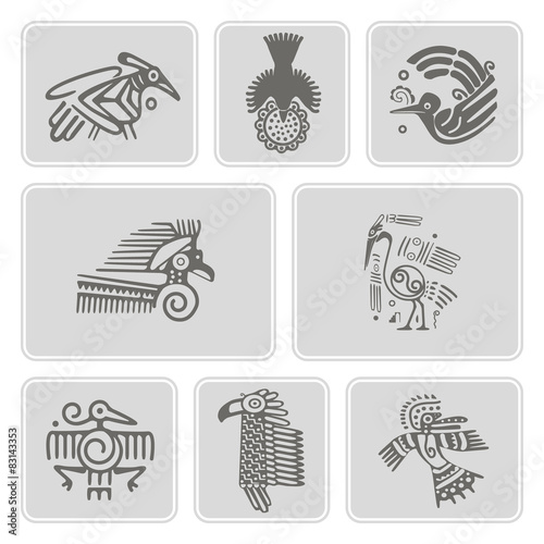 icons with American Indians relics dingbats characters (part 6)
