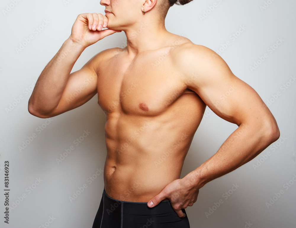 Fototapeta premium Naked male's torso