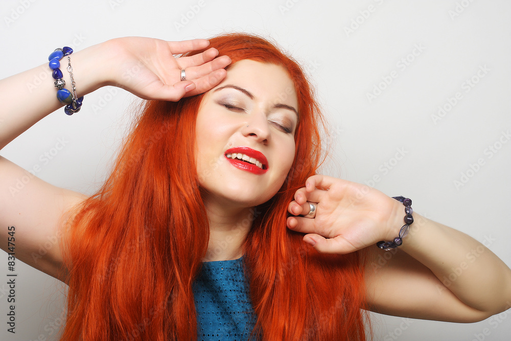 Fototapeta premium Young beautiful woman 