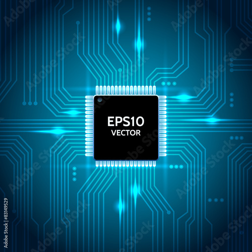 Circuit board vector background