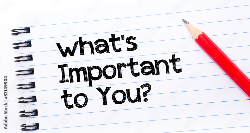 What is Important to You? What is Important to You?