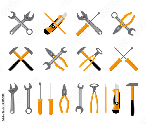 Tools icons set