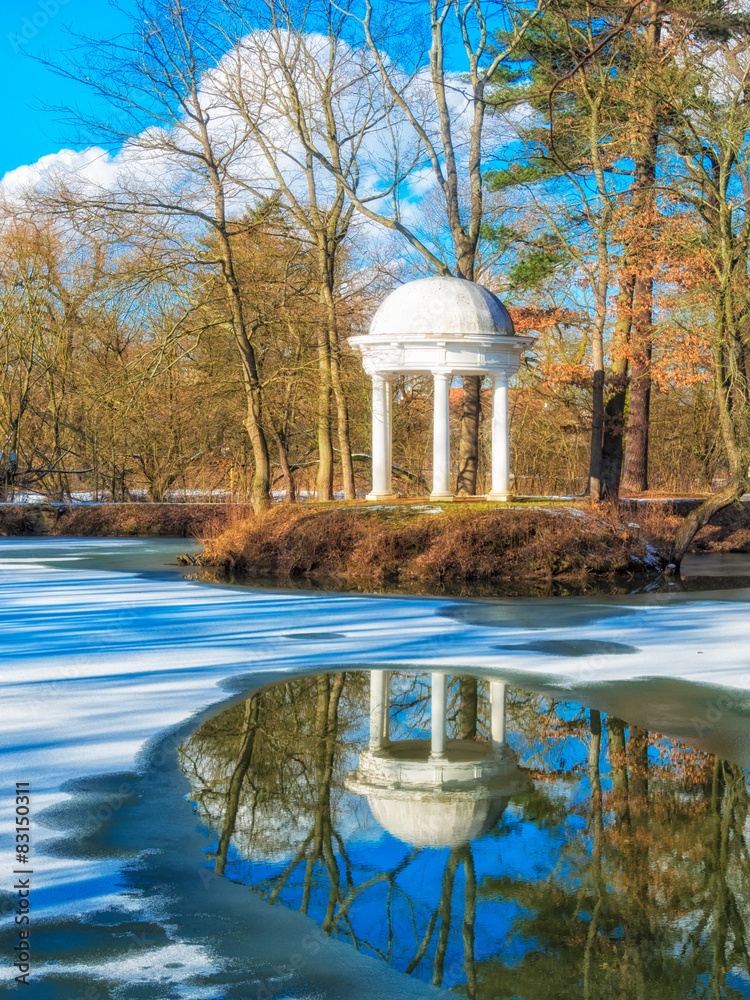 Leipzig Schlosspark Lützschena StockFoto Adobe Stock
