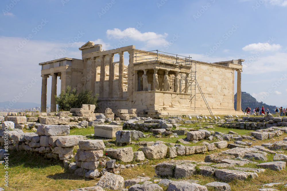  Temple Erechtheion on Acropolis Hill. Athens. Greece
