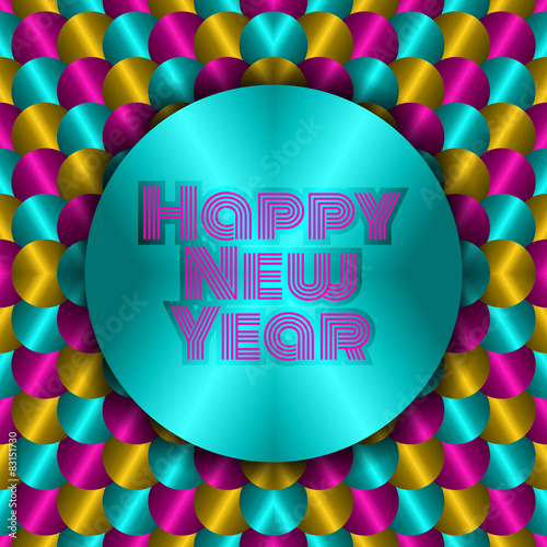 Happy New Year background.
Editable vector.
Eps 10