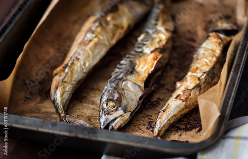 Baked Whole Fish on a Roaster Pan with Baking Paper