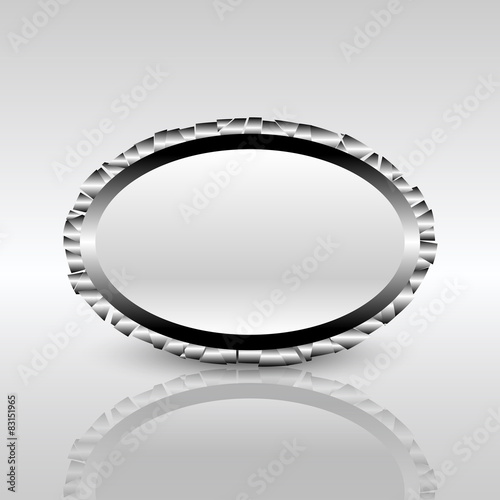 Abstract broken metal frame.
Editable vector Eps 10