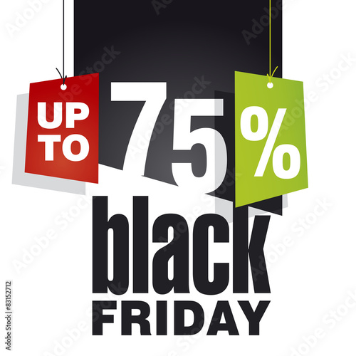 Black friday Sale up to 75 percent off black background