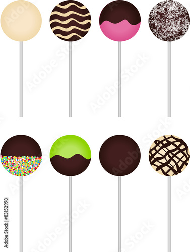 Chocolate lollipops