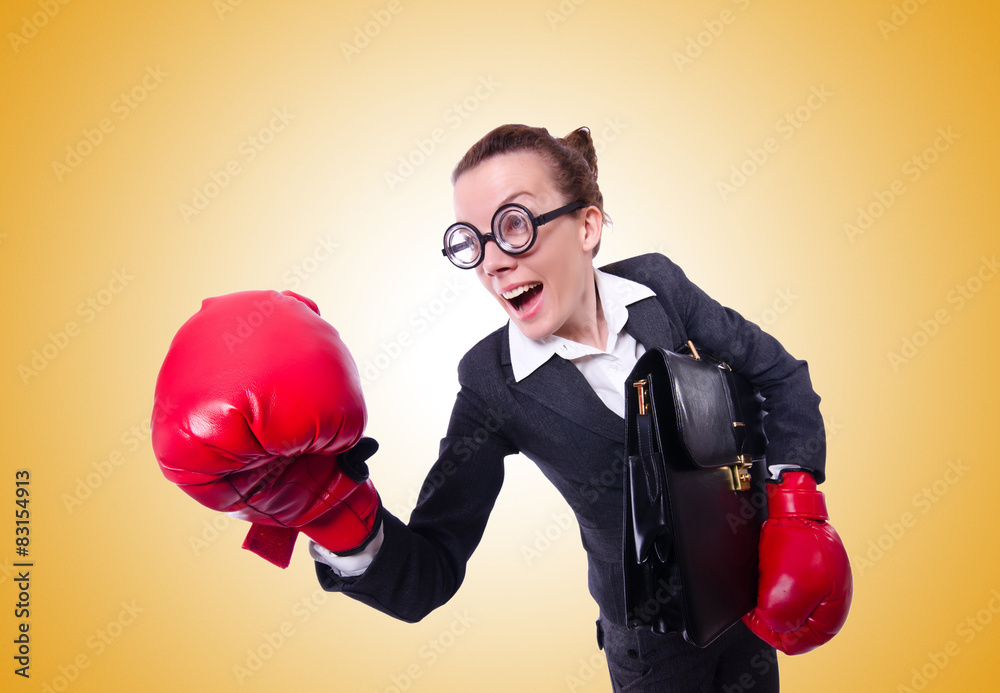 Funny boxer isolated on white Funny boxer isolated on white