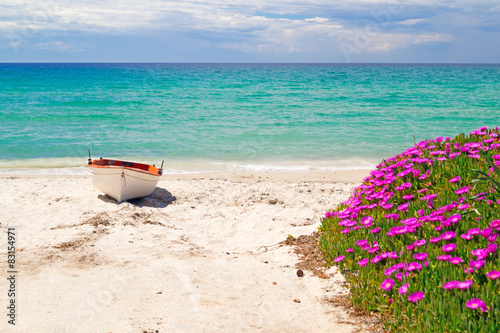 The famous beach at Halkidiki Peninsula, Greece