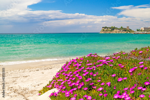 The famous beach at Halkidiki Peninsula, Greece photo