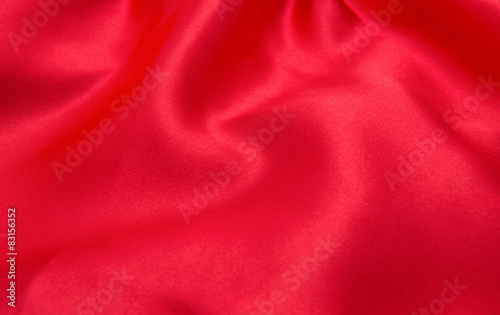 red satin or silk fabric 