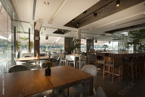 Elegant cafe interior