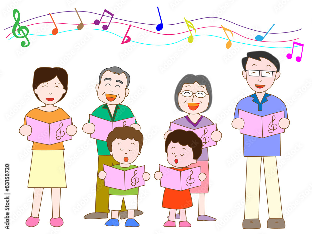 家族で合唱 家族で合唱