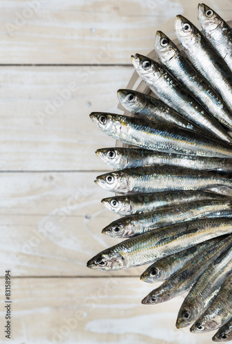 Five sardines