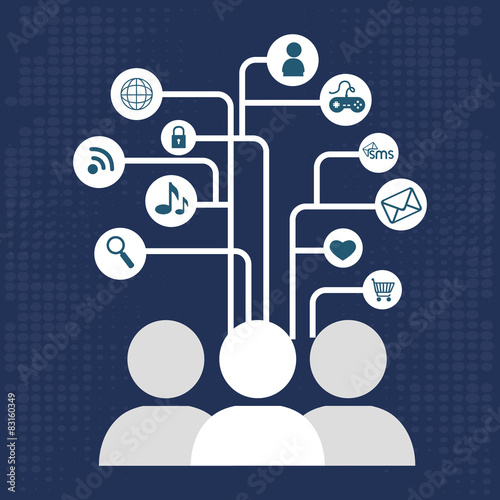 Social media design.