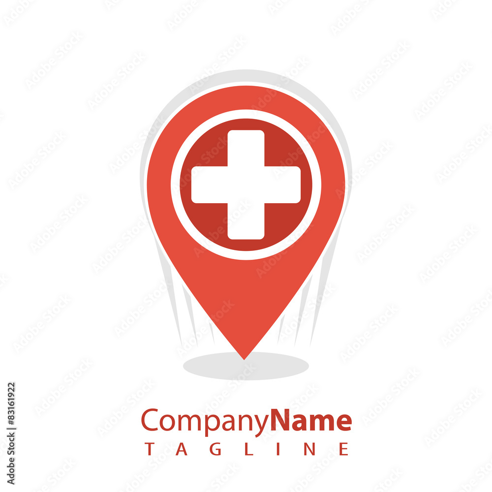 Obraz premium Medical logo icon vector