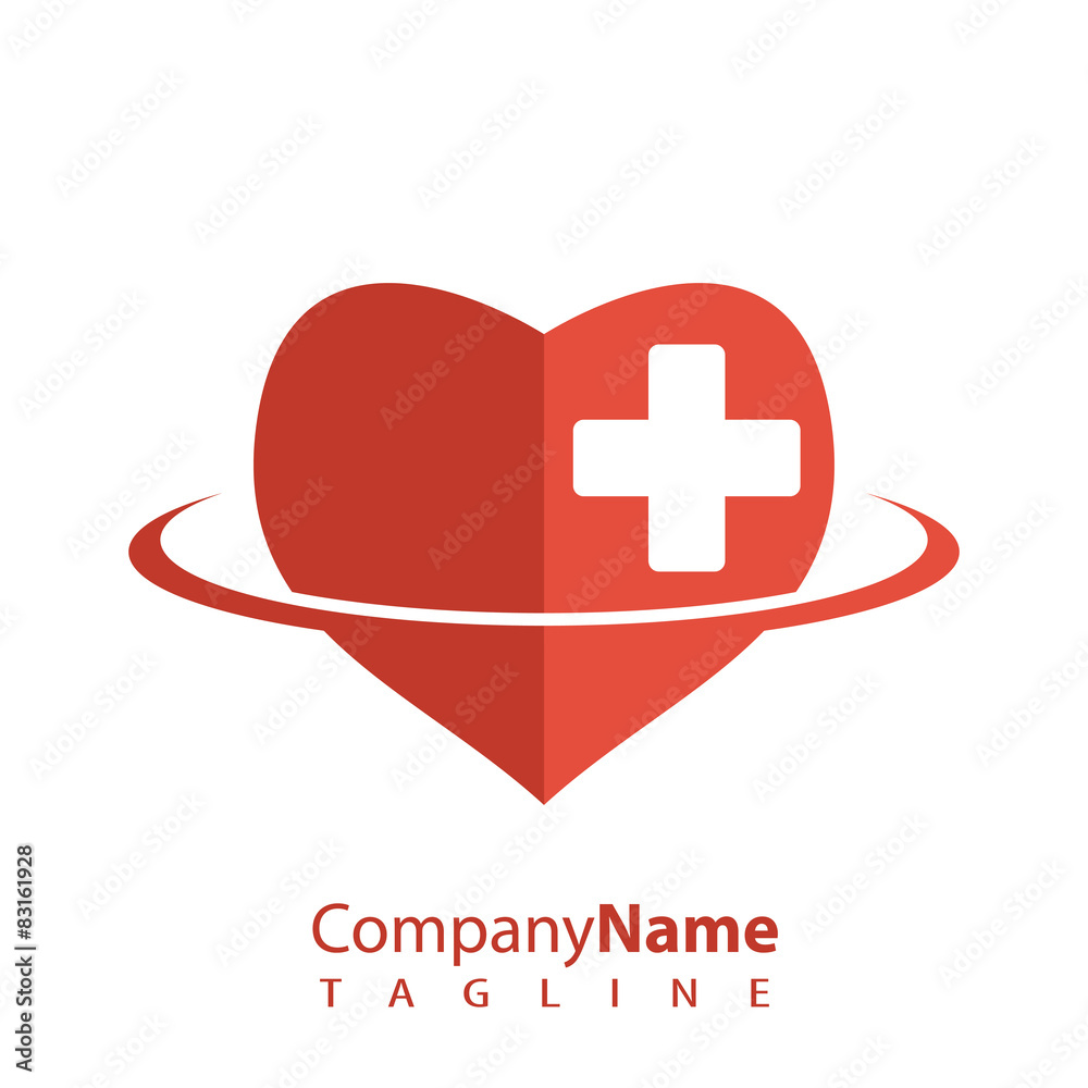 Obraz premium Medical logo icon vector