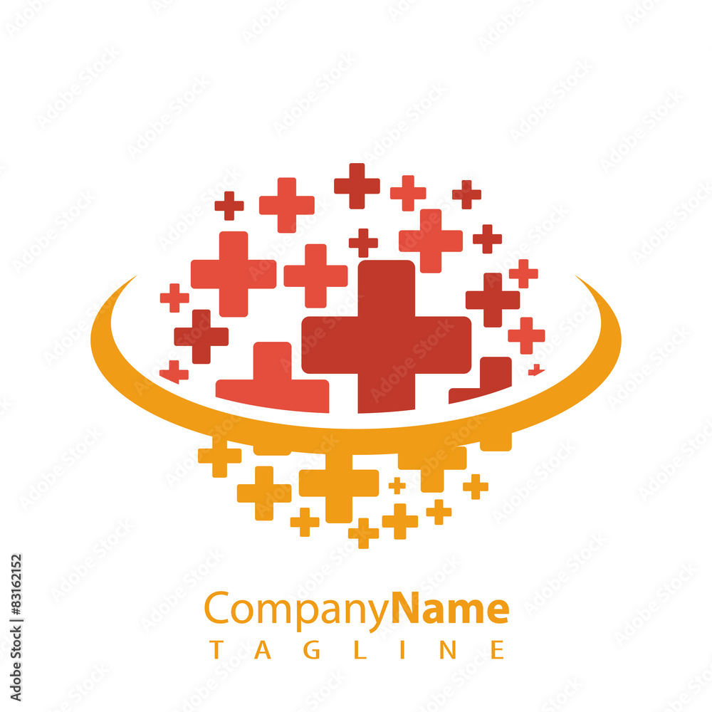 Obraz premium Medical logo icon vector