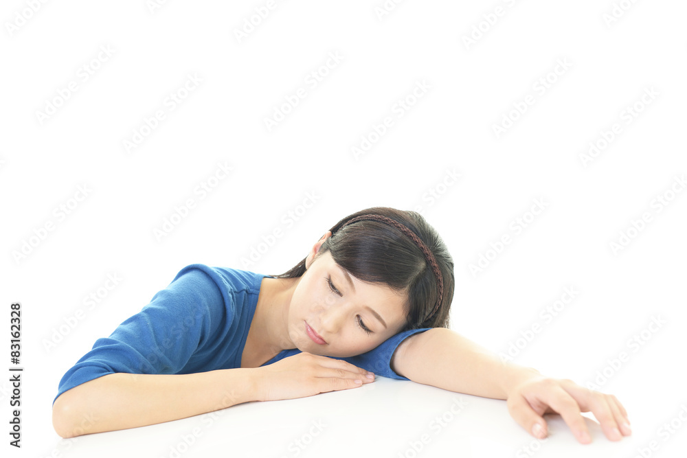 憂鬱な表情の女性 憂鬱な表情の女性