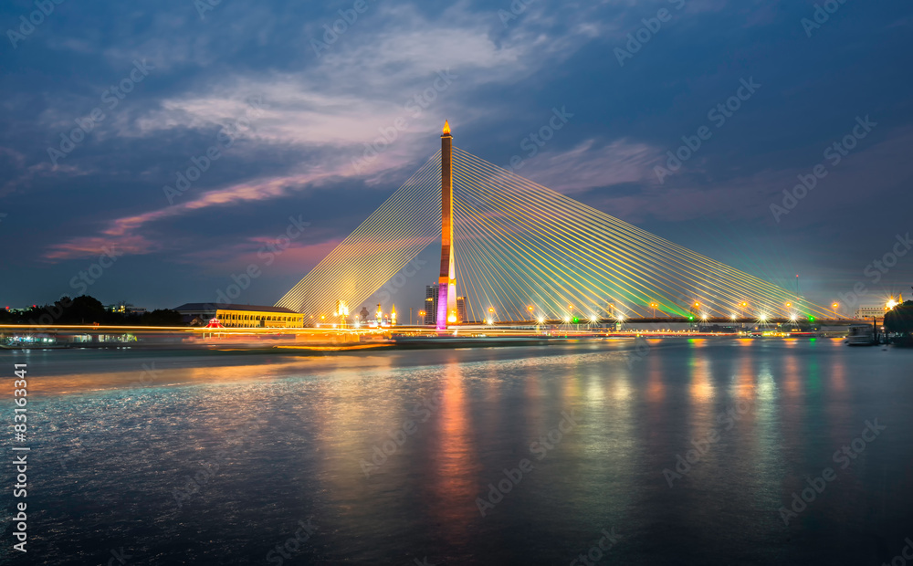 Obraz premium Rama8 bridge bangkok