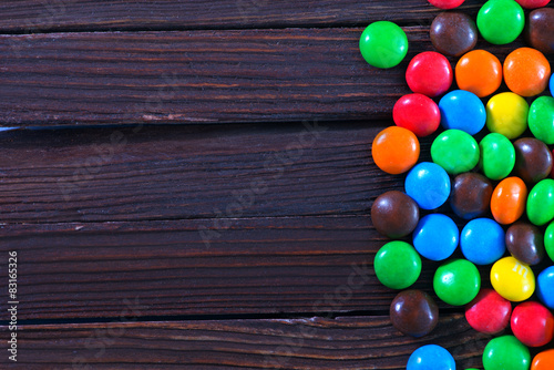 color chocolate candy