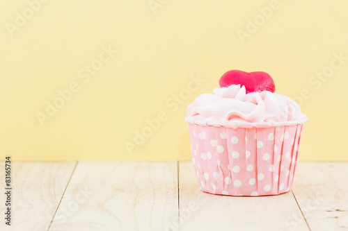 Colorful of sweet cup cake.