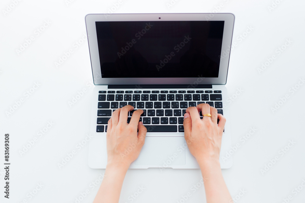 woman using her laptop woman using her laptop