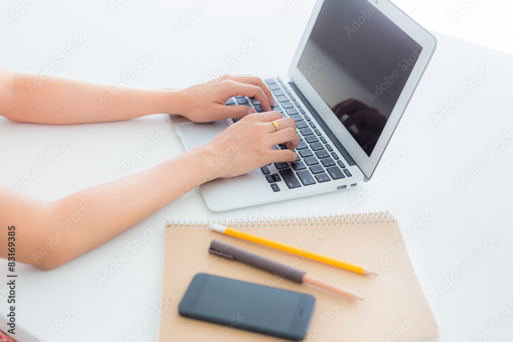 woman using her laptop woman using her laptop