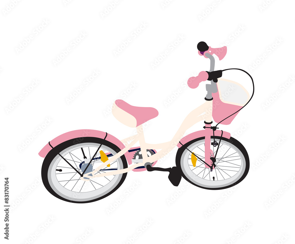 Naklejka premium Children Bicycle. Isolated