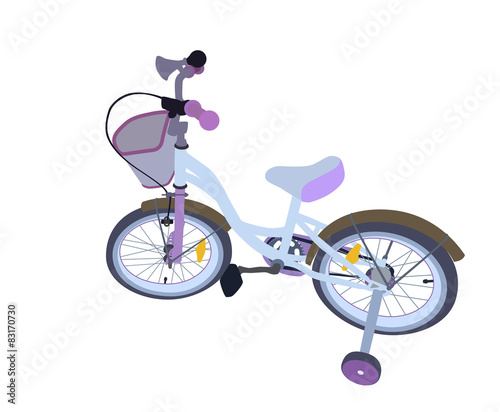 Children Bicycle. Isolated