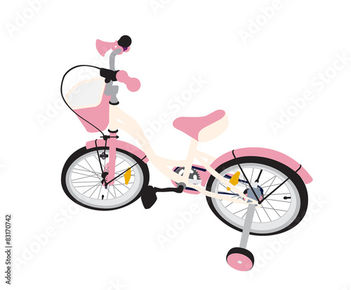 Children Bicycle. Isolated