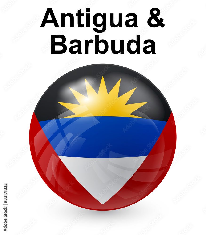 Fototapeta premium antigua and barbuda state flag
