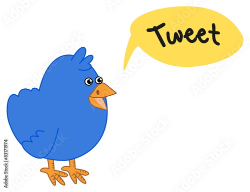 blue bird who wants to make a tweet