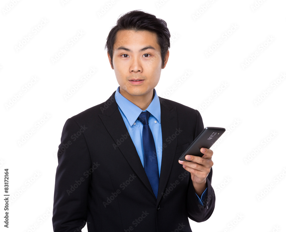 Businessman use of mobile phone Businessman use of mobile phone