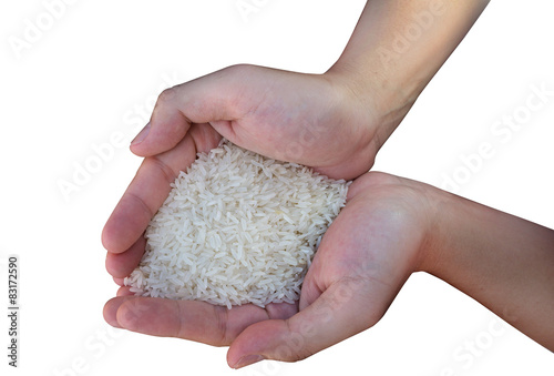 Rice in hand