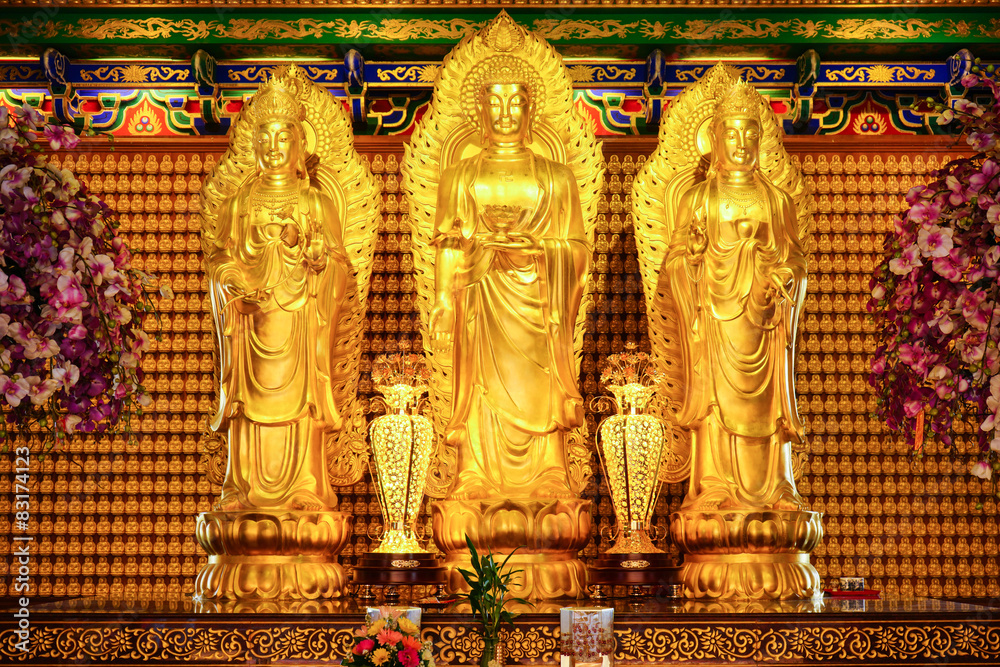 Buddha Image in Chinese Temple