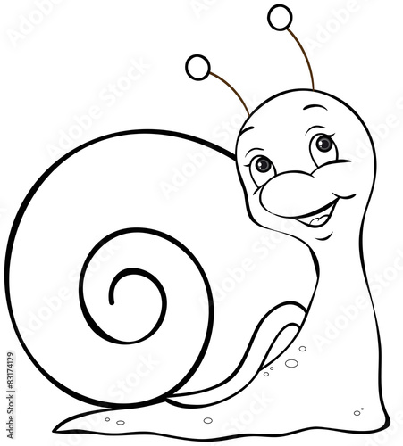Schnecke Ausmalbild