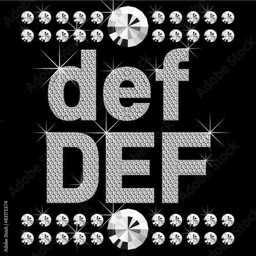 new set of diamond bold letters