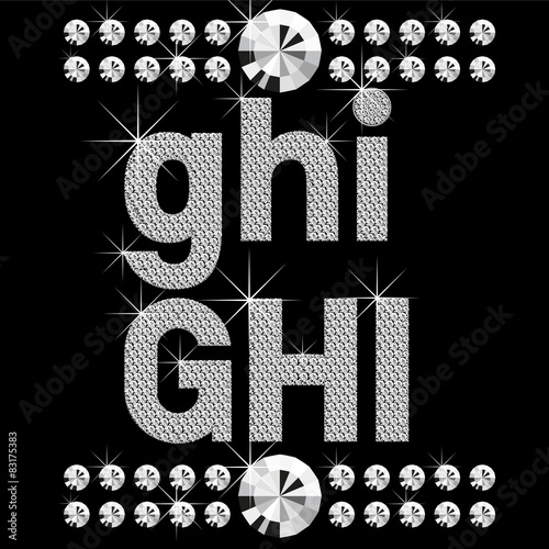 new set of diamond bold letters