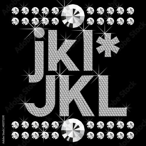 new set of diamond bold letters