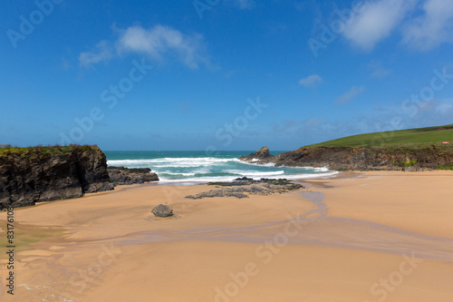 Fototapeta Naklejka Na Ścianę i Meble -  Trevone beach North Cornwall England UK near Padstow 