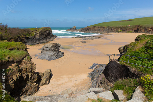 Trevone Bay North Cornwall UK near Padstow  photo