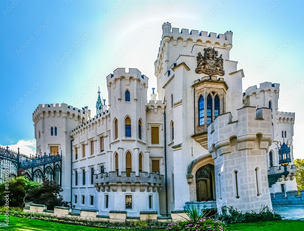 Hluboka Castle in Czech Republic