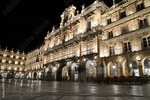 Plaza Mayor à Salamanque de nuit