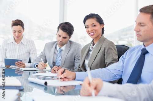 Business team during meeting