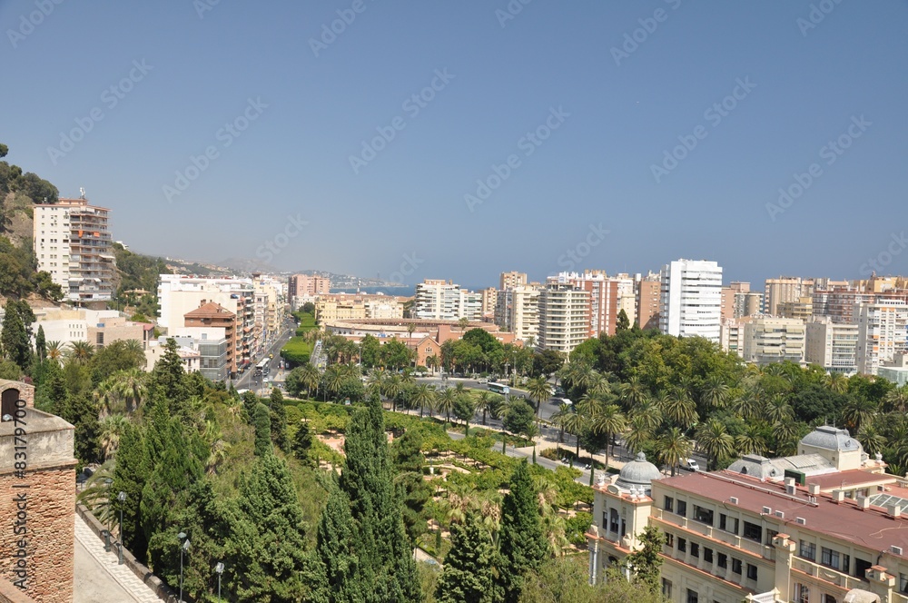The view of Málaga